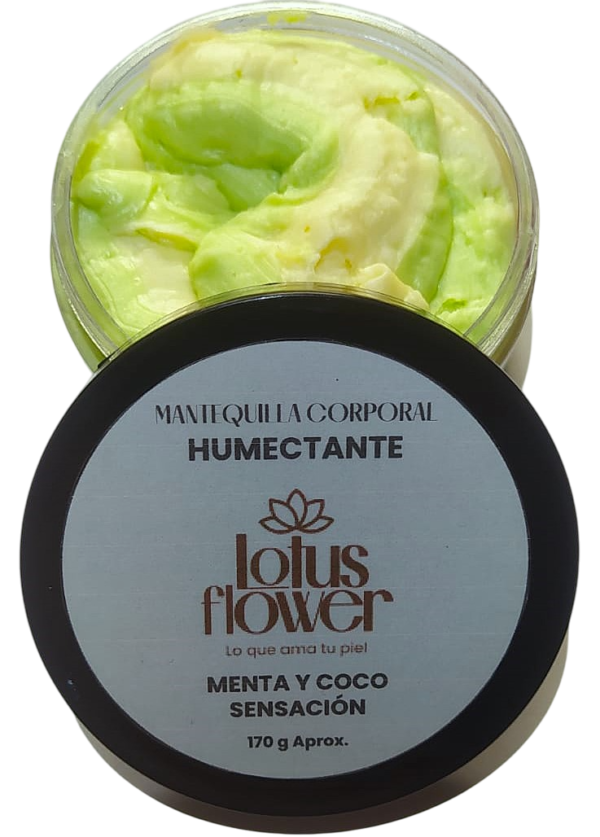 Mantequilla corporal Menta y Coco Sensación para piel fresca y humectada