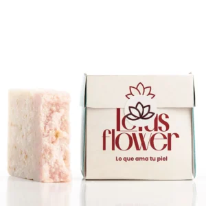 Jabón artesanal de arroz Lotus Flower para unificar el tono de la piel